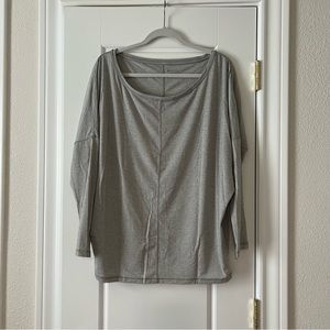 ATHLETA Train Long Sleeve Top Gray size Large